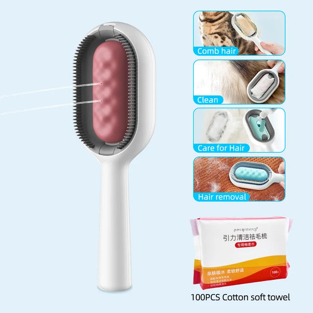 4-in-1 Pet Care Grooming Brush