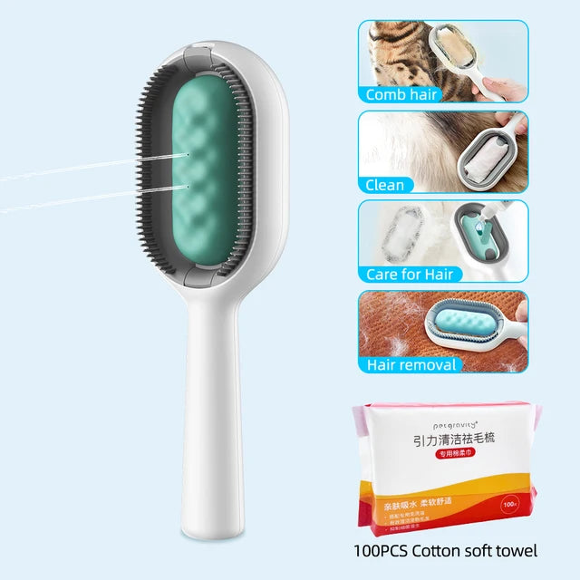 4-in-1 Pet Care Grooming Brush